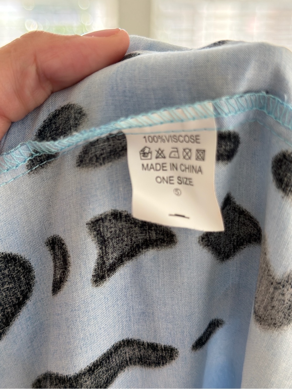 Japanese Blue & Black Tie Dye Kimono Duster One Size - Picture 4 of 4